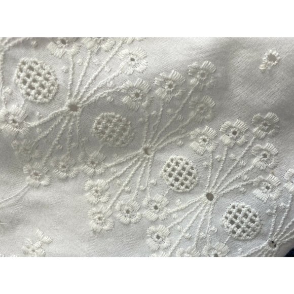 Antique Intricate Lace Textile Cotton Tablecloth Skirt Bedskirt 48x68 - 26 drop - Picture 1 of 9